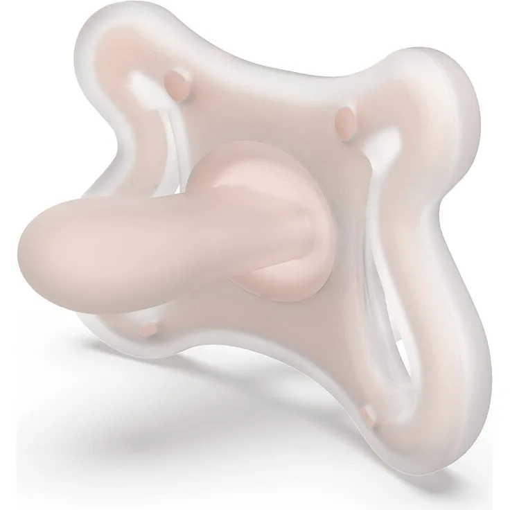 Suavinex Zero Zero Schnuller für Neugeborene mit Simmetrischem Sauger, 0-6 Monate, 1 Stück, Rosa, 9,3 x 6,3 x 6 cm