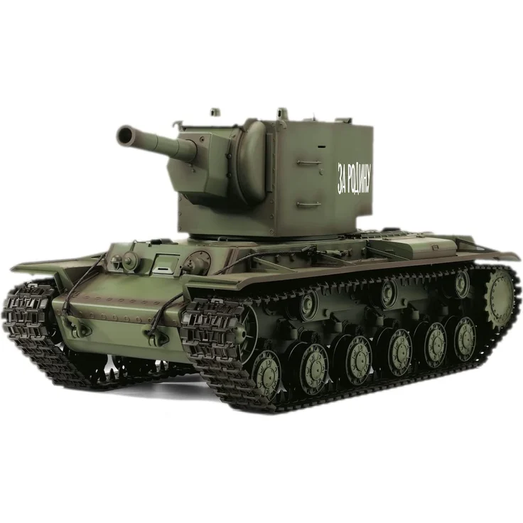 Ferngesteuerter Panzer "Russicher KV-2" Heng Long 1:16 mit R&S, Metallgetriebe (Stahl) und Metallketten -2,4Ghz -V 7. 0 - PRO mit RRZ – Bild 1