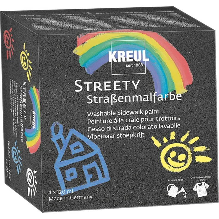 KREUL Streety Straßenmalfarbe Starter Set 120 ml – Bild 1
