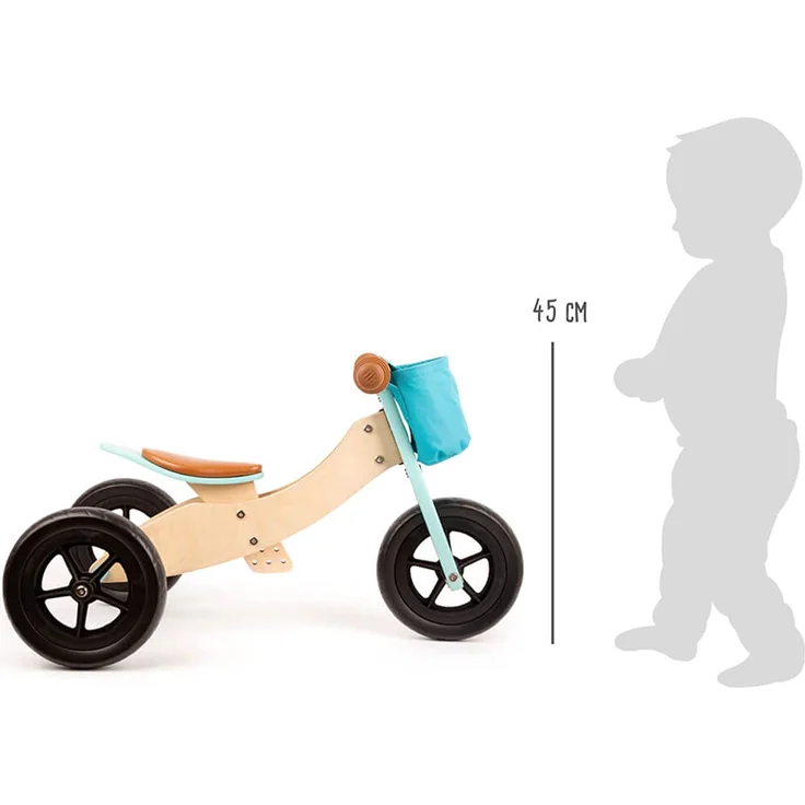 Laufrad-Trike Maxi 2 in 1 Türkis – Bild 4