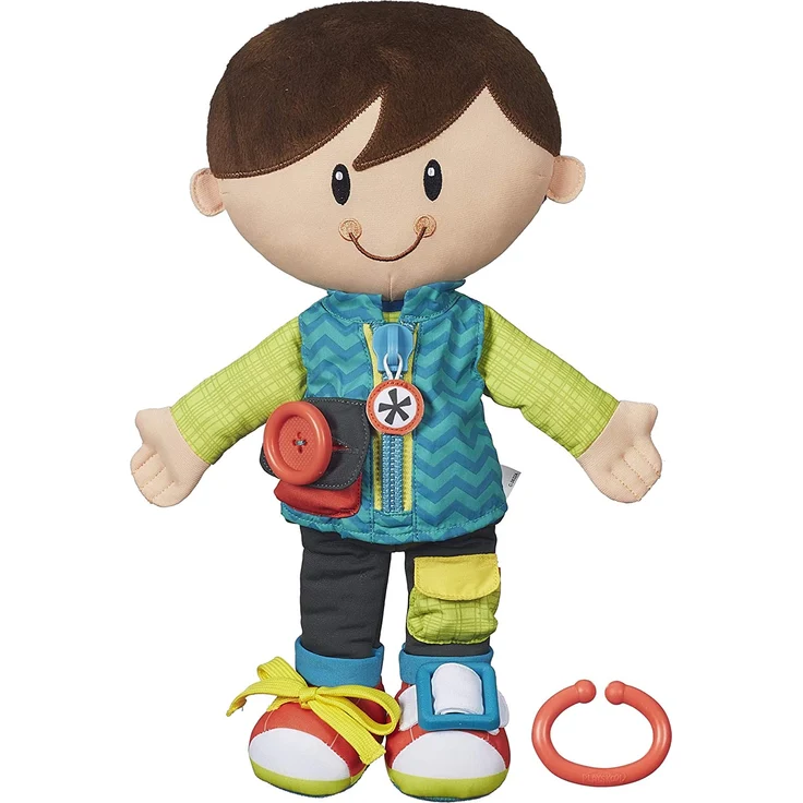 Playskool Classic Anziehspaß-Freunde (Junge), Activity Plüschpuppe für Kleinkinder ab 2 Jahren - Exklusiv bei Amazon – Bild 1