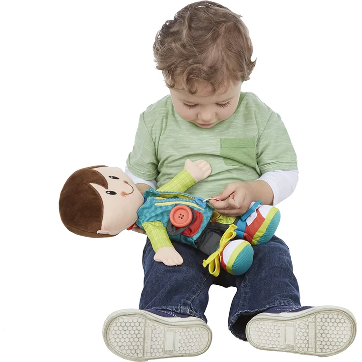 Playskool Classic Anziehspaß-Freunde (Junge), Activity Plüschpuppe für Kleinkinder ab 2 Jahren - Exklusiv bei Amazon – Bild 4