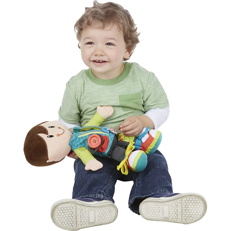 Playskool Classic Anziehspaß-Freunde (Junge), Activity Plüschpuppe für Kleinkinder ab 2 Jahren - Exklusiv bei Amazon – Bild 8