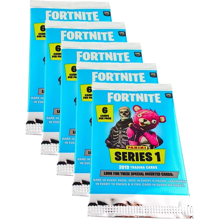 Fortnite Panini Sammelkarten Trading Cards Serie 1 (2019) -5 Booster (30 Karten)