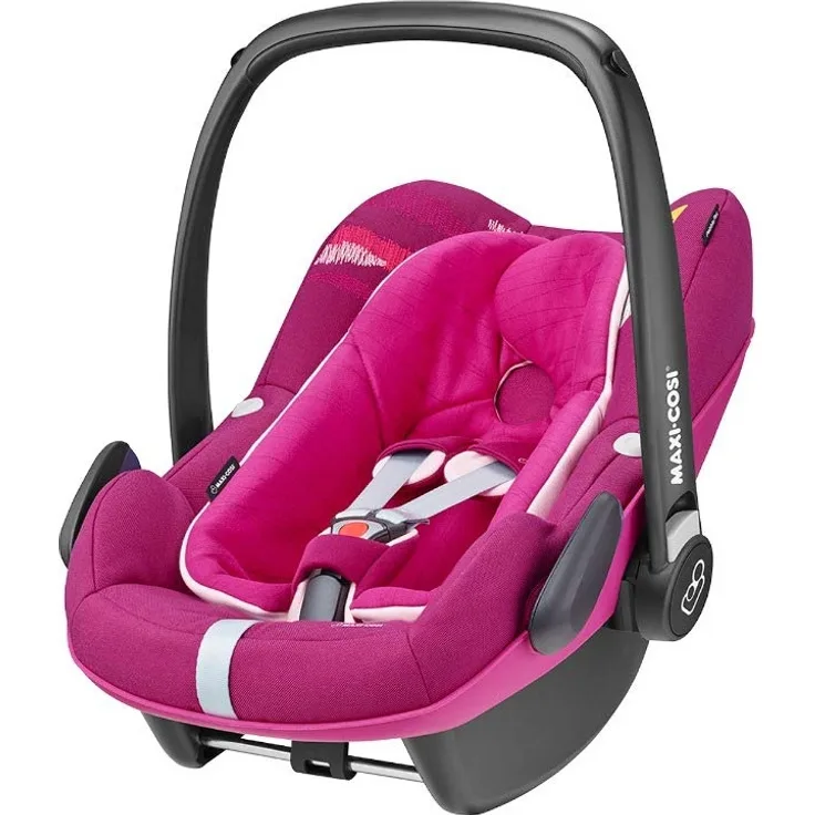 Maxi-Cosi Pebble Plus Autositz für Babys Gruppe 0+, ISOFIX-Kindersitz, i-Size, 0-12 m, 0-13 kg, 45-75 cm, Frequency Pink (rosa)