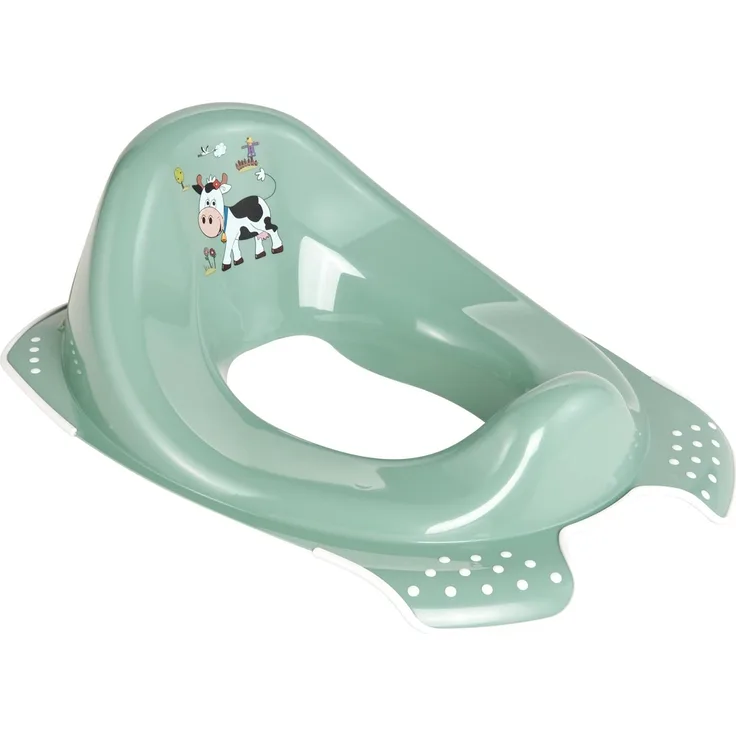 keeeper Funny Farm Kinder-Toilettensitz, Ab ca. 18 Monate bis ca. 4 Jahre, Anti-Rutsch-Funktion, Ewa, Nordic Green