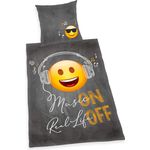 Emot!x Bettwäsche Set 2 tlg.135 x 200 cm 100% Baumwolle