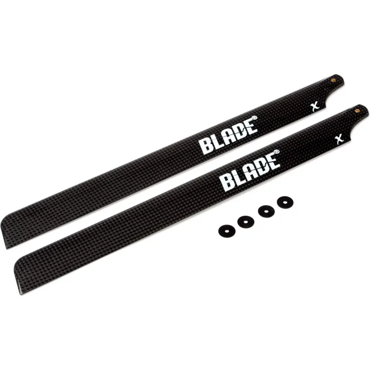 Blade CF Hauptrotorblätter Set 325mm m. Unterlegscheiben: B450X