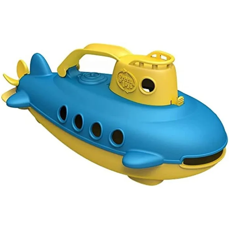 Green Toys 8601033 U-Boot, Badewannenspielzeug, Spielboot, nachhaltiges Badespielzeug für Kinder ab 6 Monaten, gelb