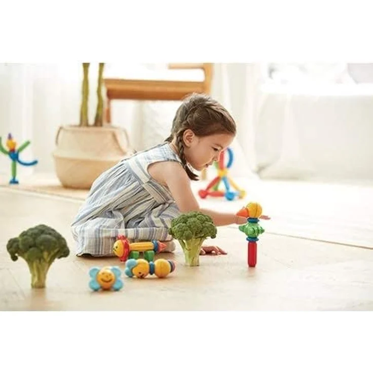 Stick-O magnetische Bausteine für Kinder ab 1 Jahre, kreatives Konstruktionsspielzeug, Lernspielzeug mit Magnet, Waldfreunde Set für Mädchen und Jungen, Montessori Spielzeug, 16 Teile Set, - Preisvergleich – Bild 6
