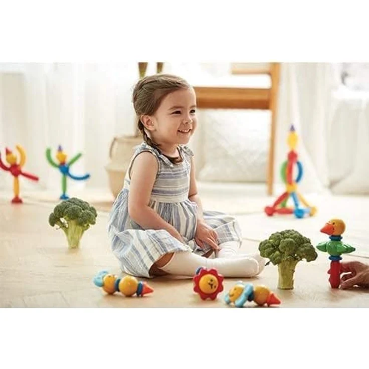 Stick-O magnetische Bausteine für Kinder ab 1 Jahre, kreatives Konstruktionsspielzeug, Lernspielzeug mit Magnet, Waldfreunde Set für Mädchen und Jungen, Montessori Spielzeug, 16 Teile Set, - Preisvergleich – Bild 7