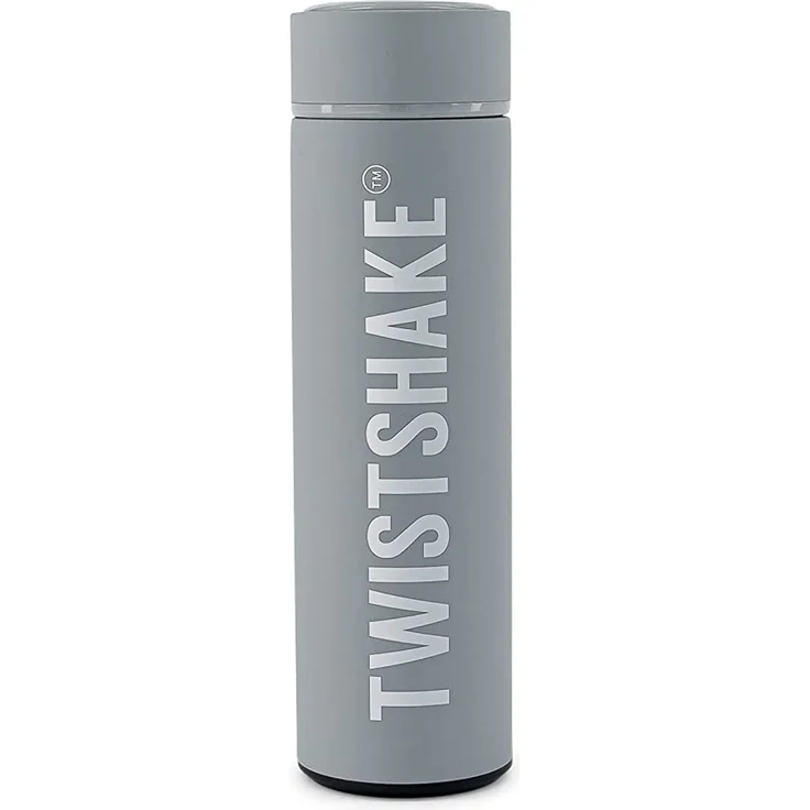 Twistshake Hot or Cold Bottle 420ml Pastel Grey