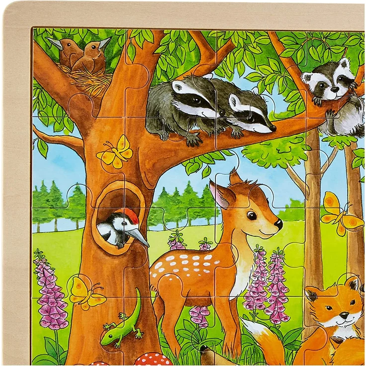 Holz Puzzle Waldtiere 48 PC – Bild 3