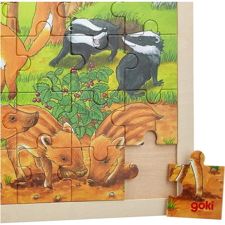 Holz Puzzle Waldtiere 48 PC – Bild 2