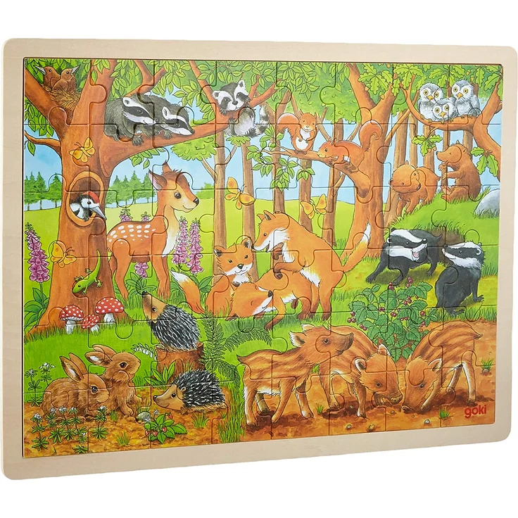 Holz Puzzle Waldtiere 48 PC – Bild 1