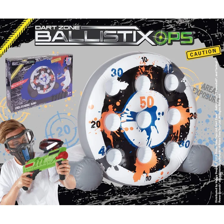 Happy People 16812 Dartzone Ballistixops Zielscheibe, Bunt – Bild 2