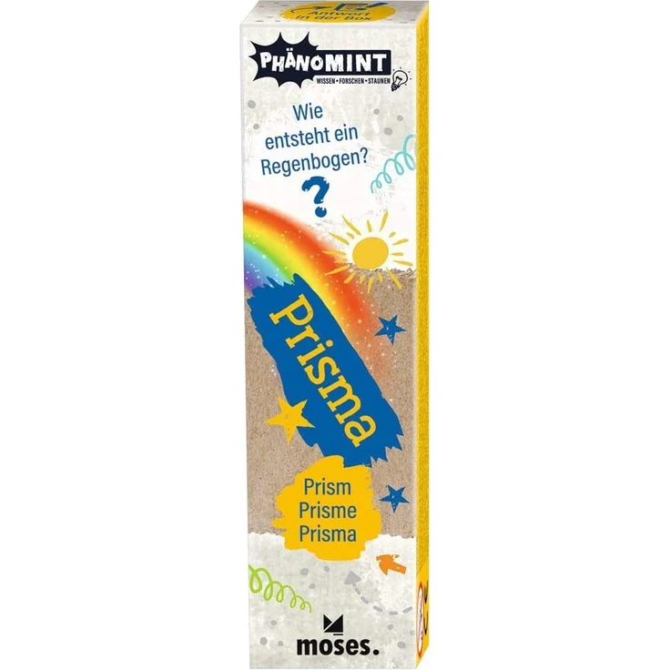 moses. PhänoMINT Prisma, Experimentierspielzeug für Kinder, Glas-Prisma zur Lichtbrechung in tolle Regenbogen-Farben - Preisvergleich – Bild 1