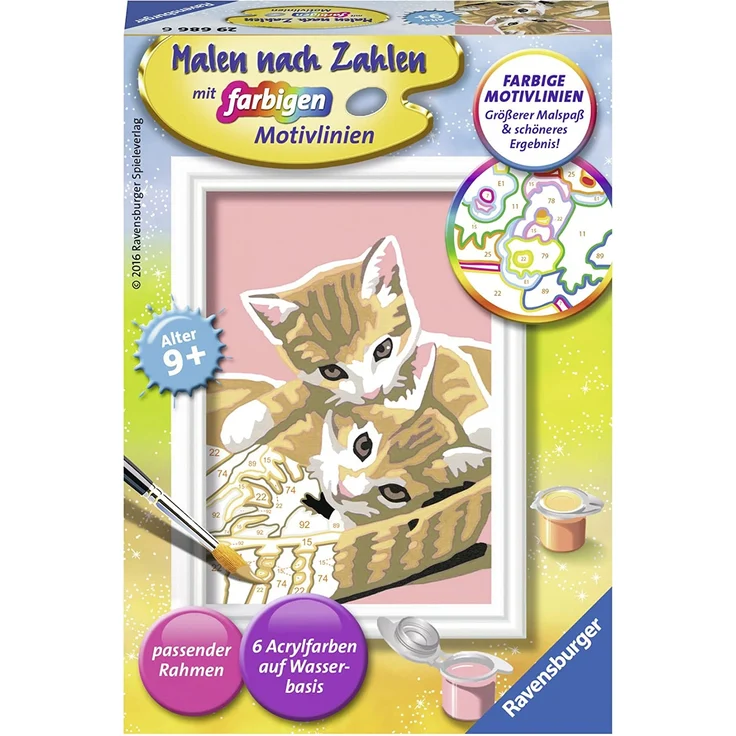 Malen nach Zahlen Katzenbabys – Bild 5