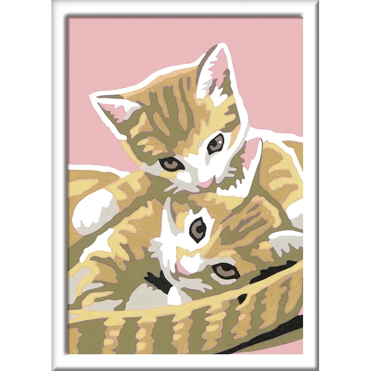 Malen nach Zahlen Katzenbabys – Bild 3