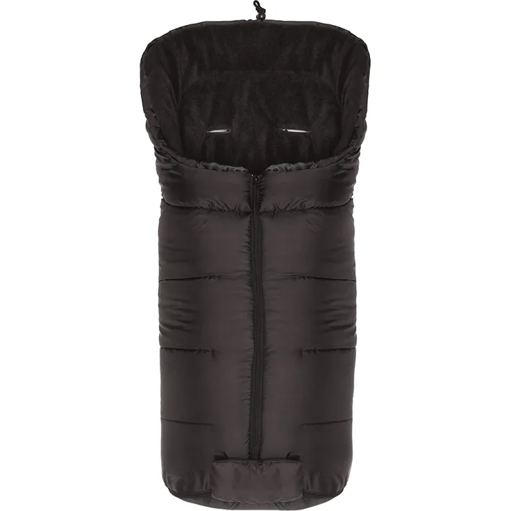 Fillikid 'Eco' Fleece-Winterfußsack Big Schwarz, universell einsetzbar