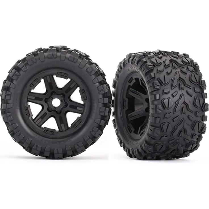Traxxas TRX8672 Reifen Talon EXT 3. 8 auf schwarzer Felge 17mm E-Revo VXL 2. 0