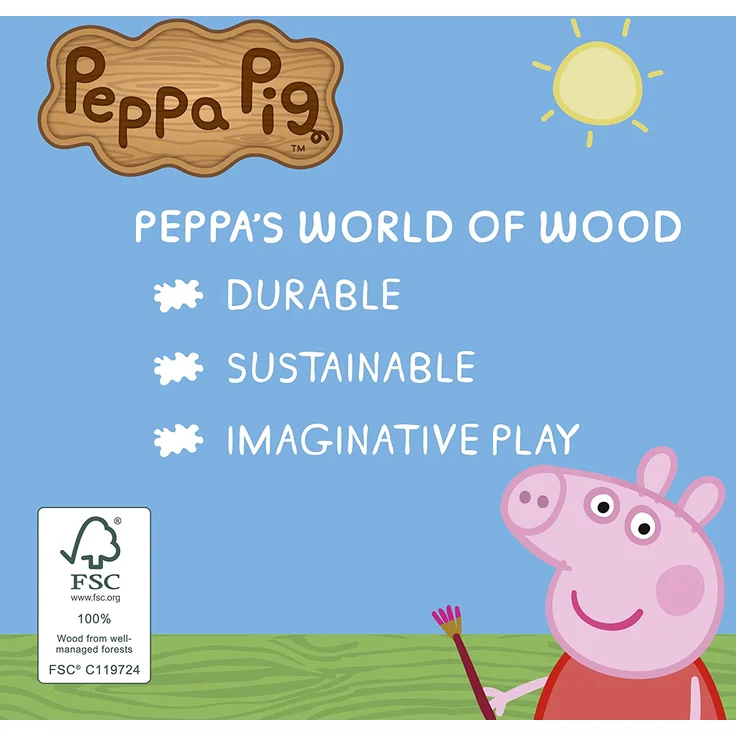 Peppa's Wood Play Family Figure Pack in display – Bild 3