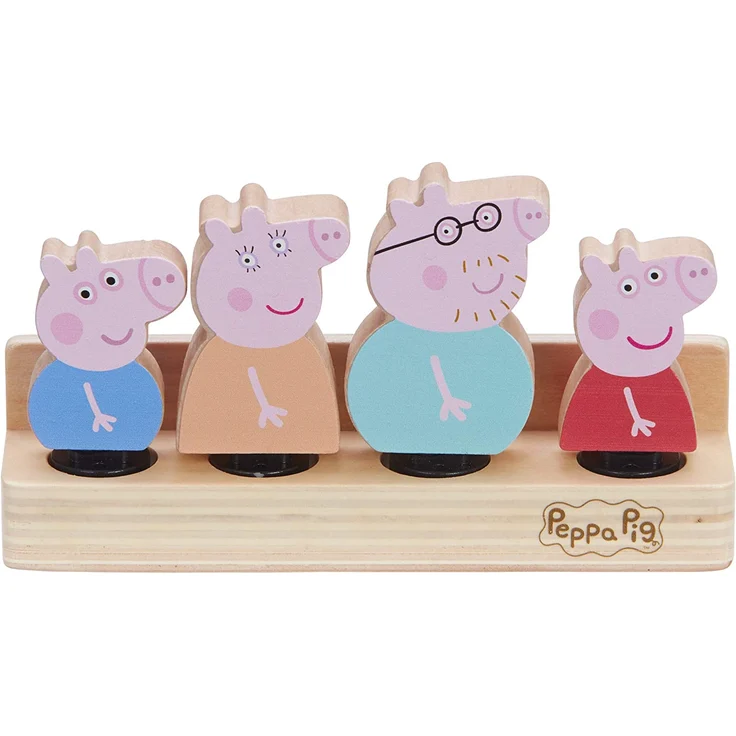 Peppa's Wood Play Family Figure Pack in display – Bild 1