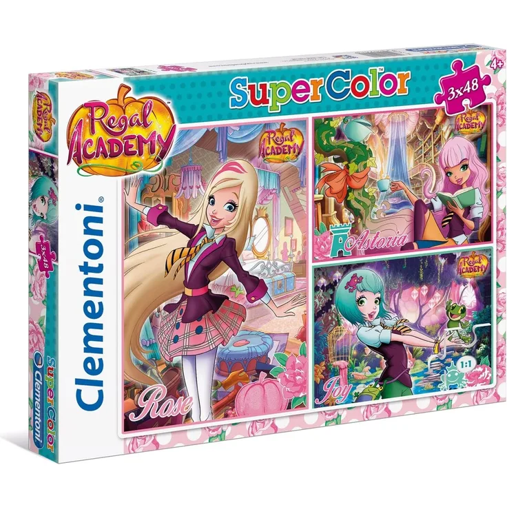 Clementoni 25216 – Puzzle 3 x 48 Regal Academy
