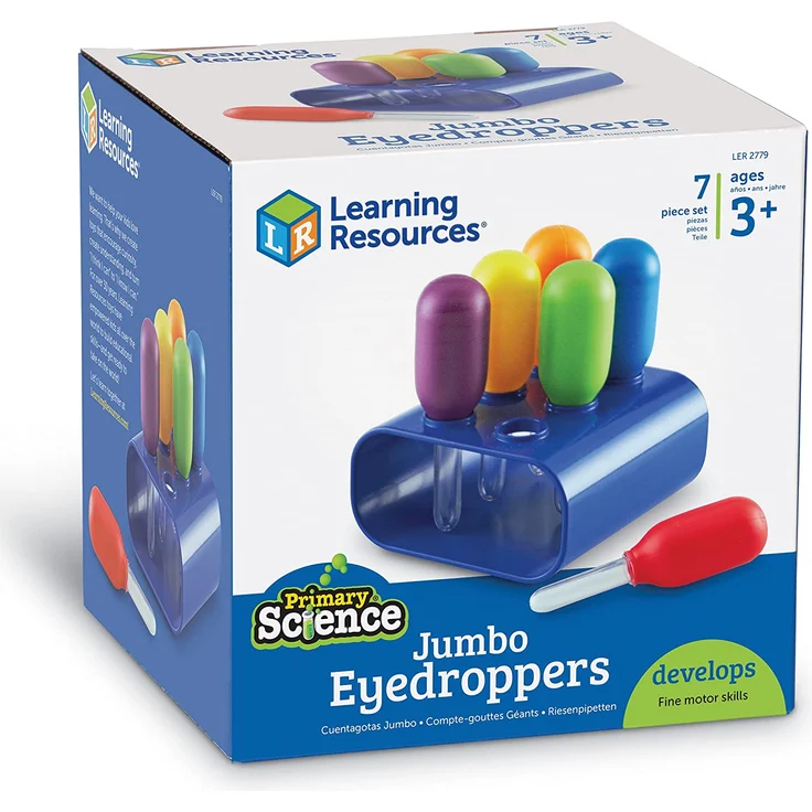 Learning Resources Riesen-Pipetten Set mit 6 Stück in Halterung – Bild 5