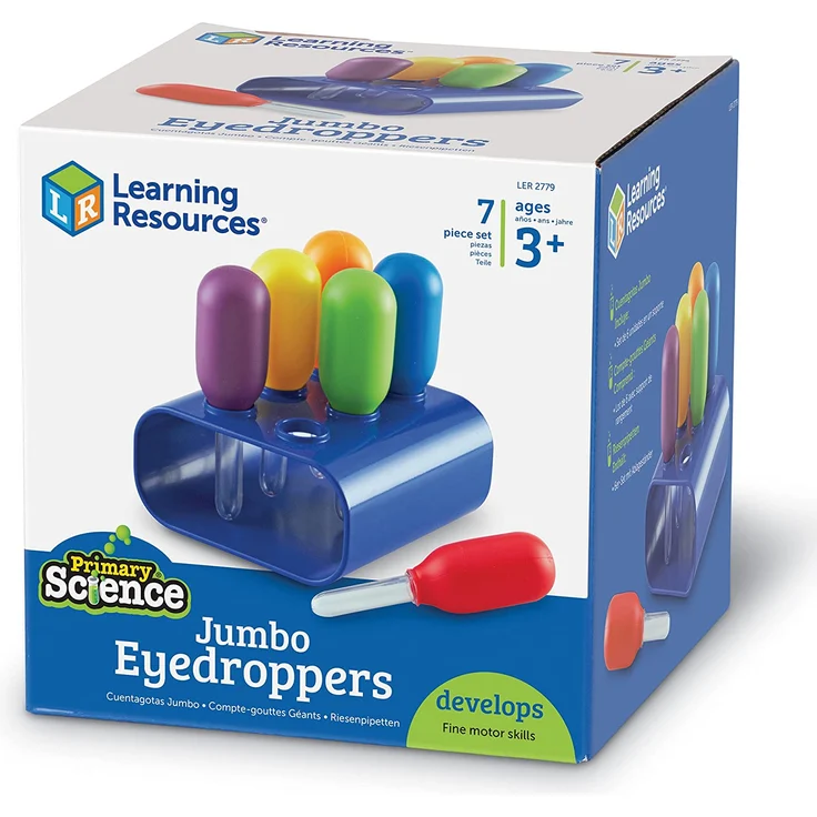 Learning Resources Riesen-Pipetten Set mit 6 Stück in Halterung – Bild 7