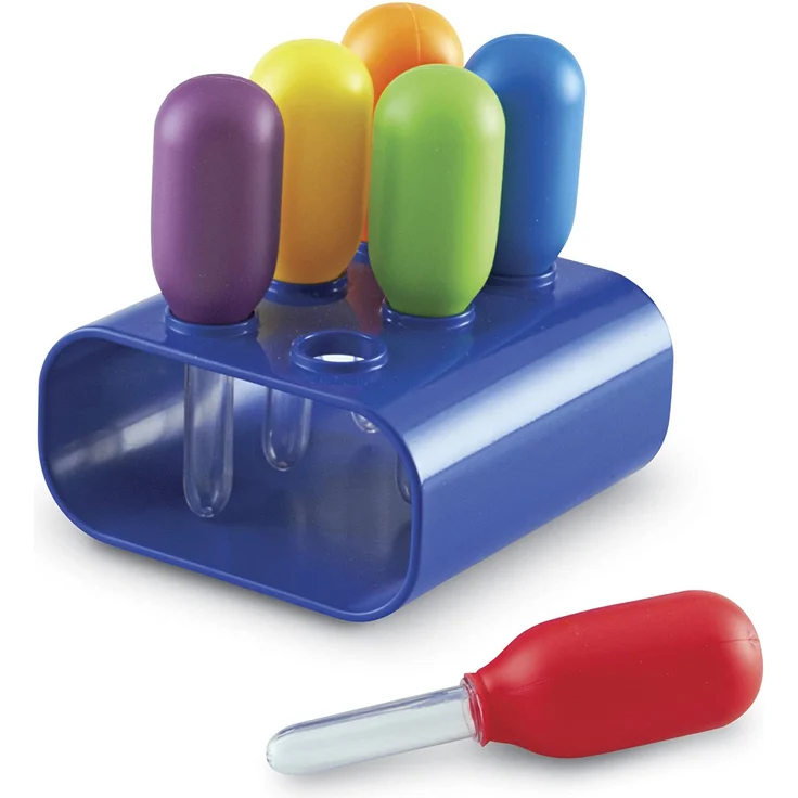 Learning Resources Riesen-Pipetten Set mit 6 Stück in Halterung – Bild 3