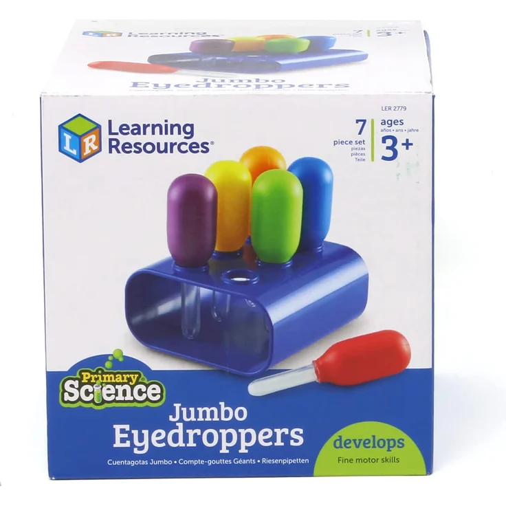 Learning Resources Riesen-Pipetten Set mit 6 Stück in Halterung – Bild 8