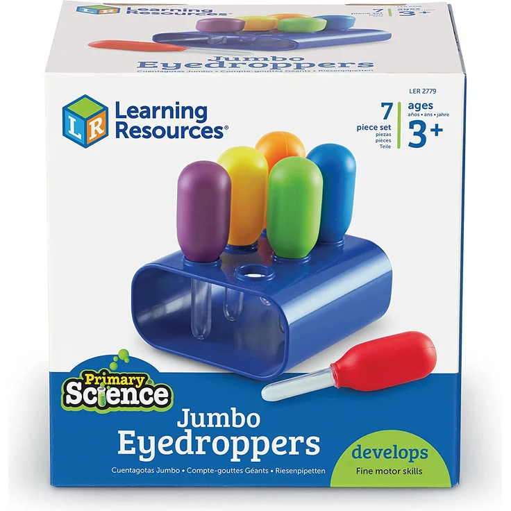 Learning Resources Riesen-Pipetten Set mit 6 Stück in Halterung – Bild 9