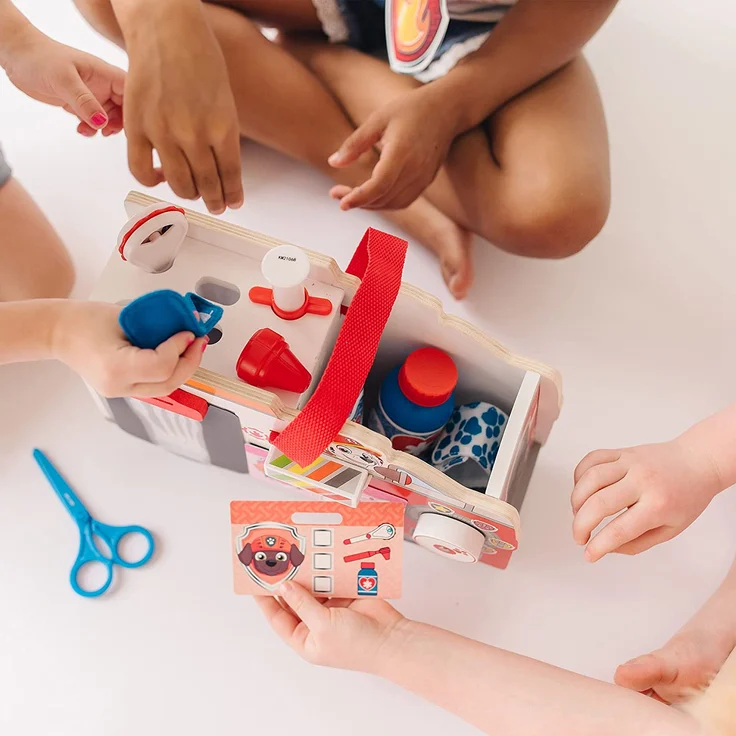 Melissa & Doug 33276 Paw Patrol Marshall's Rettungsbox aus Holz, Mehrfarbig - Preisvergleich – Bild 3
