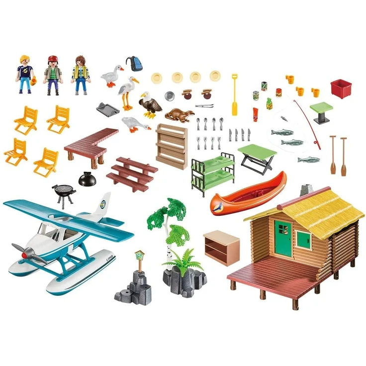 Playmobil Wildlife 9320 'Abenteuerurlaub an der Seehütte', 126 Teile, ab 4 Jahren – Bild 2