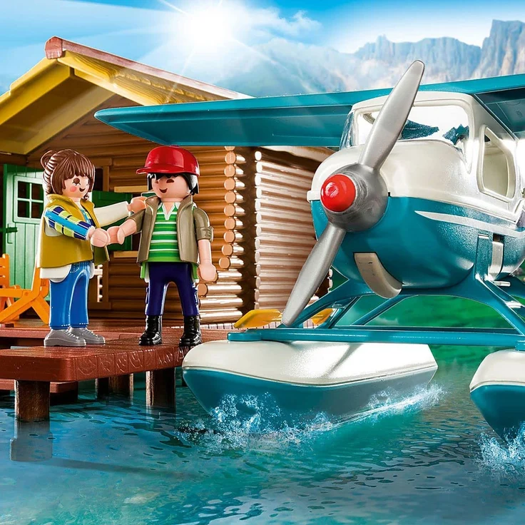 Playmobil Wildlife 9320 'Abenteuerurlaub an der Seehütte', 126 Teile, ab 4 Jahren – Bild 5