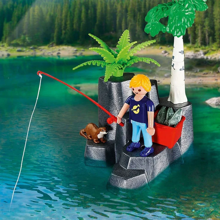 Playmobil Wildlife 9320 'Abenteuerurlaub an der Seehütte', 126 Teile, ab 4 Jahren – Bild 7