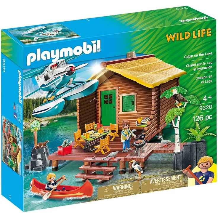 Playmobil Wildlife 9320 'Abenteuerurlaub an der Seehütte', 126 Teile, ab 4 Jahren