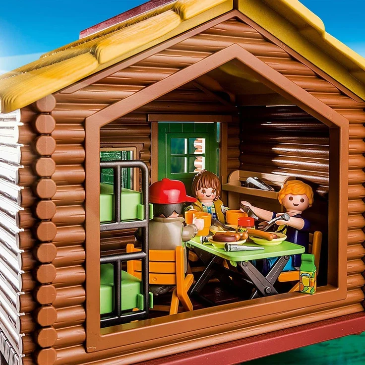 Playmobil Wildlife 9320 'Abenteuerurlaub an der Seehütte', 126 Teile, ab 4 Jahren – Bild 6