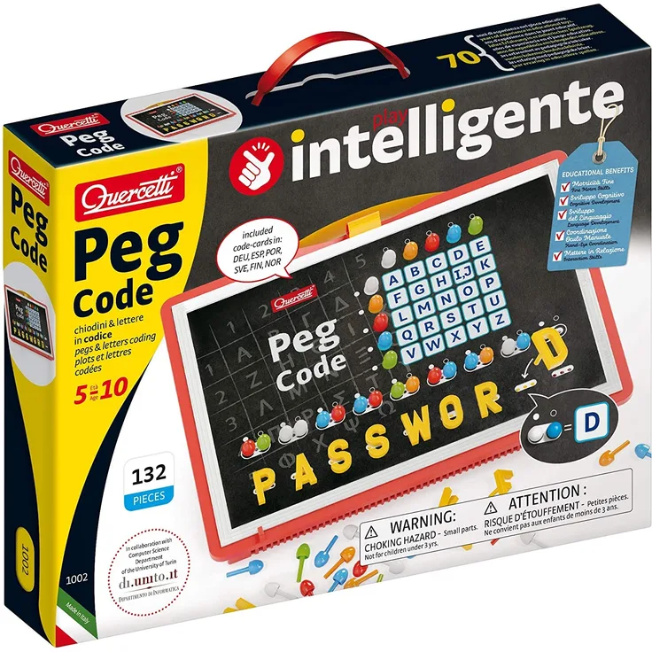 Quercetti code-Spiel Peg Code junior 27 x 36 cm Karton