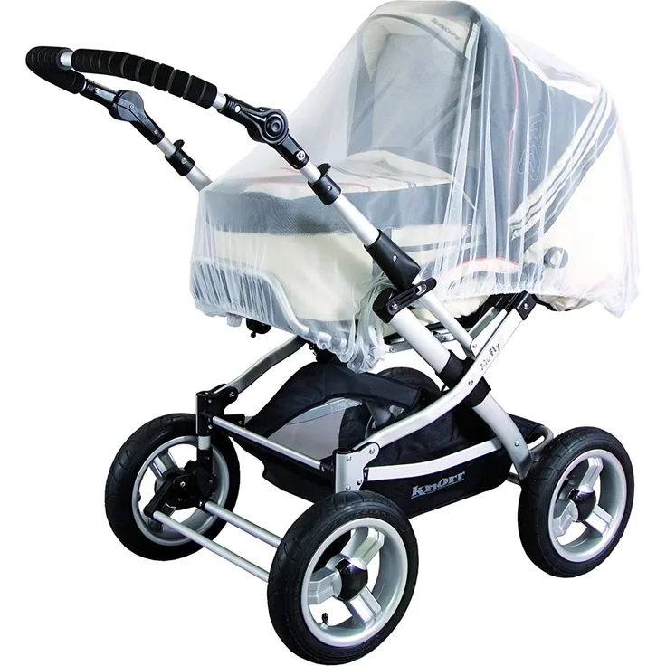 sunnybaby Universal-Insektenschutz | Mückennetz für Kinderwagen, Sportwagen, Jogger & Reisebett | PREMIUM QUALITÄT: MADE in GERMANY reißfest & waschbar | Insektennetz, Fliegennetz, Moskitonetz | WEISS