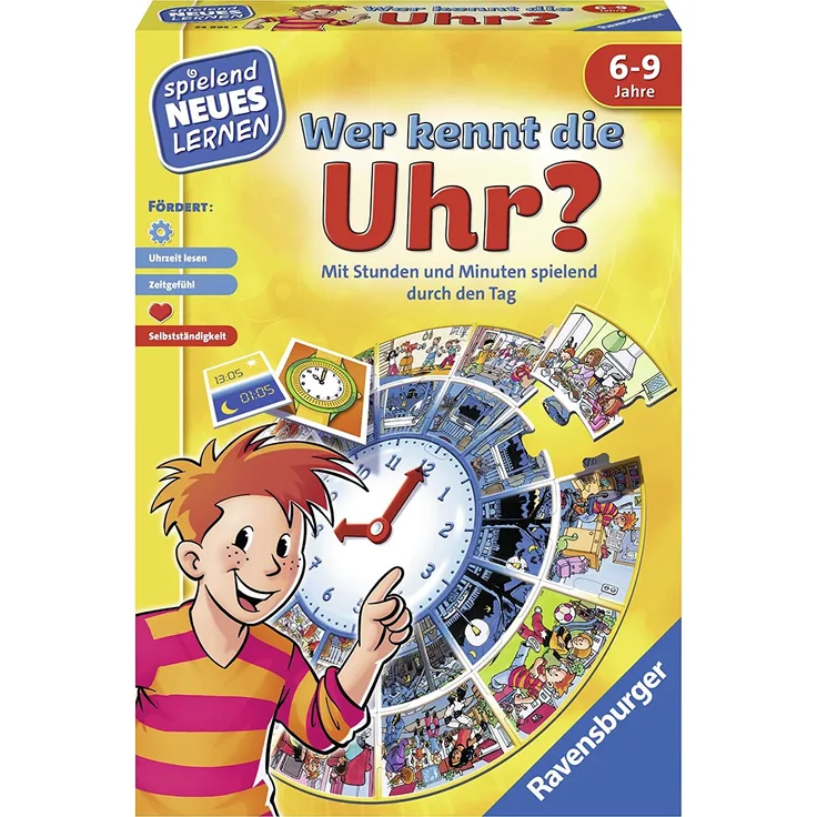 Ravensburger 24995 - Wer kennt die Uhr - Lernspiel