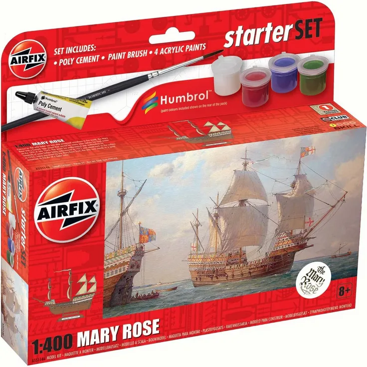 Airfix - Small Starter Set NEW Mary Rose 1:400 (A55114A)