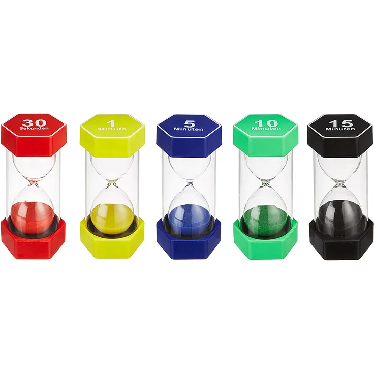 Eduplay Mega Sanduhren-Set 30 Sek, 1, 5, 10, 15 Min