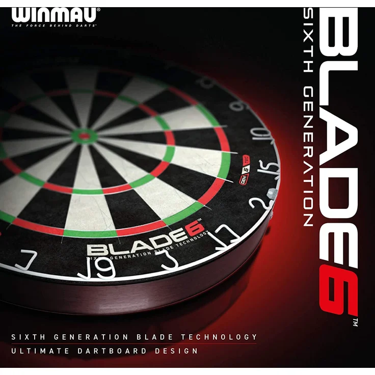 WINMAU 'Blade 6 Steeldartboard', 45 cm Durchmesser, aus Sisalfasern, besonders dünne Verdrahtung – Bild 5