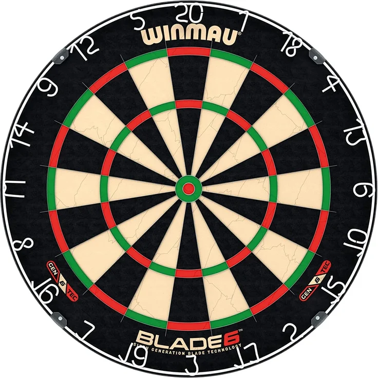 WINMAU 'Blade 6 Steeldartboard', 45 cm Durchmesser, aus Sisalfasern, besonders dünne Verdrahtung – Bild 1