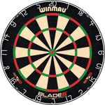 WINMAU 'Blade 6 Steeldartboard', 45 cm Durchmesser, aus Sisalfasern, besonders dünne Verdrahtung