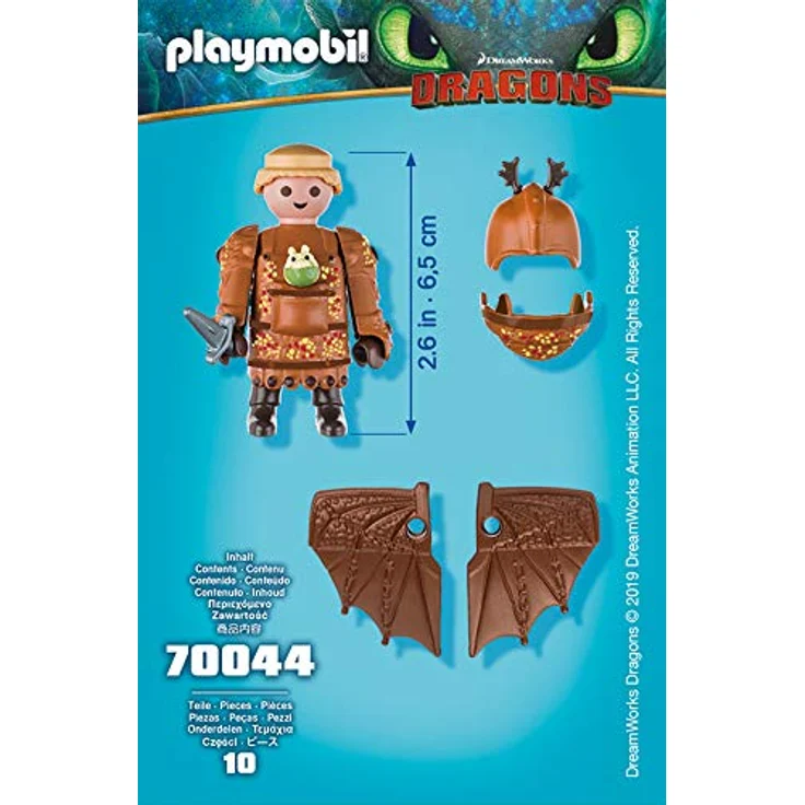 PLAYMOBIL 70044 Dragons Fischbein mit Fluganzug, bunt – Bild 4