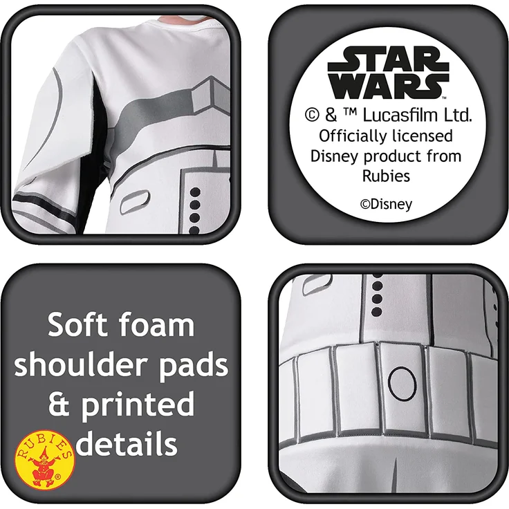 Rubie's Stormtrooper Star Wars Rebels Kostüm für Kinder, Größe:M – Bild 4