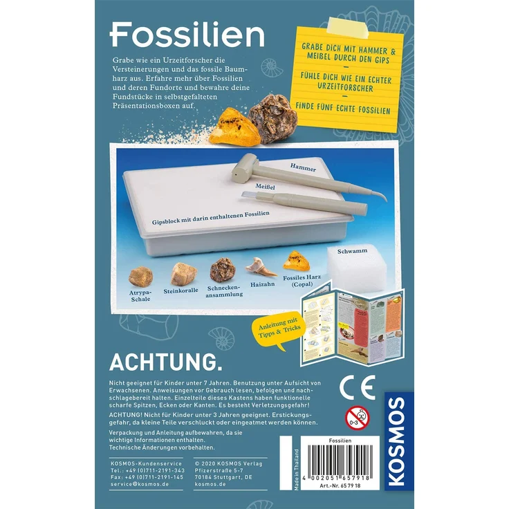 Kosmos Mitbring-Experimentierkasten Fossilien – Bild 2
